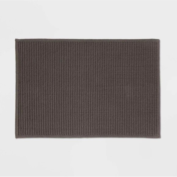 20"x30" Performance Plus Bath Rug Dark Gray - Threshold - Picture 1 of 5